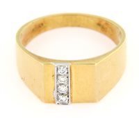 Ring Forever Gioielli Man ANELLO ORO in Gold Diamante 0.12 Ct FGAN00312 - FGAN00312